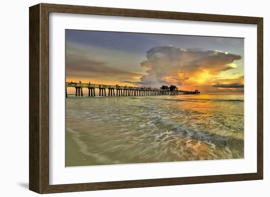 Naples Pier 2-Dennis Goodman-Framed Photographic Print