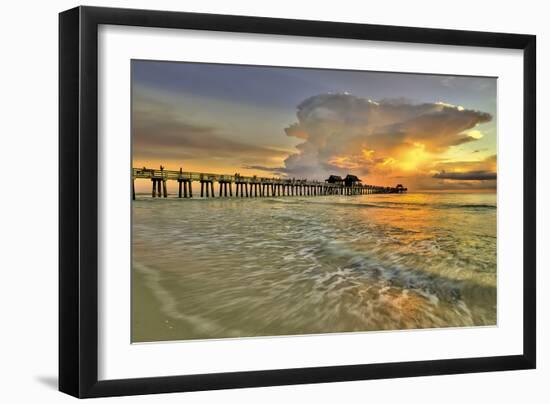 Naples Pier 2-Dennis Goodman-Framed Photographic Print