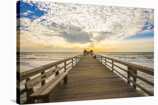 Naples Pier 3-Dennis Goodman-Stretched Canvas