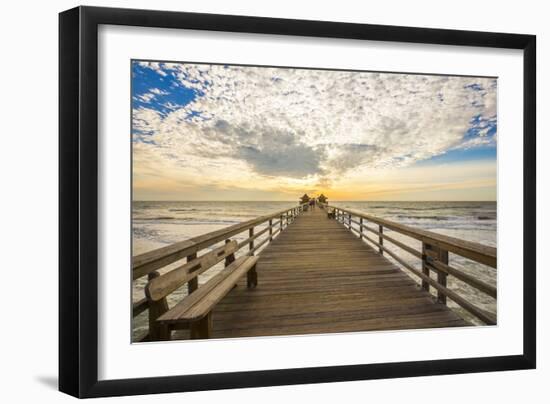 Naples Pier 3-Dennis Goodman-Framed Premium Photographic Print