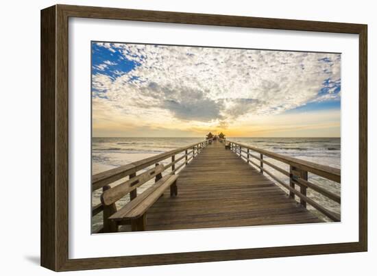 Naples Pier 3-Dennis Goodman-Framed Photographic Print