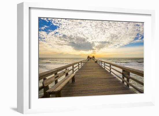 Naples Pier 3-Dennis Goodman-Framed Photographic Print