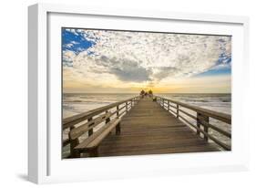 Naples Pier 3-Dennis Goodman-Framed Photographic Print