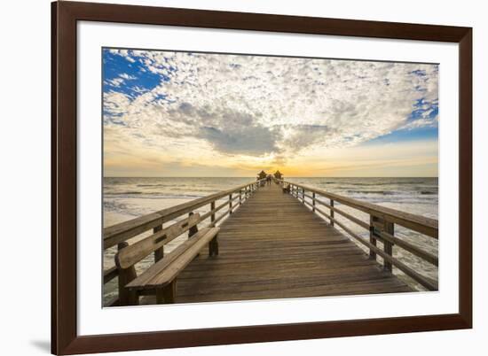 Naples Pier 3-Dennis Goodman-Framed Photographic Print