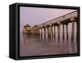 Naples Pier, Naples, Florida, USA-Walter Bibikow-Framed Stretched Canvas