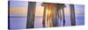 Naples Pier Panoramic II-Moises Levy-Stretched Canvas