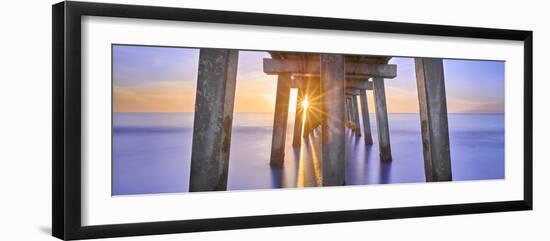 Naples Pier Panoramic II-Moises Levy-Framed Photographic Print