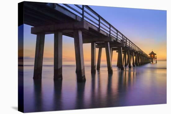Naples Pier Panoramic III-Moises Levy-Stretched Canvas