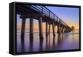 Naples Pier Panoramic III-Moises Levy-Framed Stretched Canvas