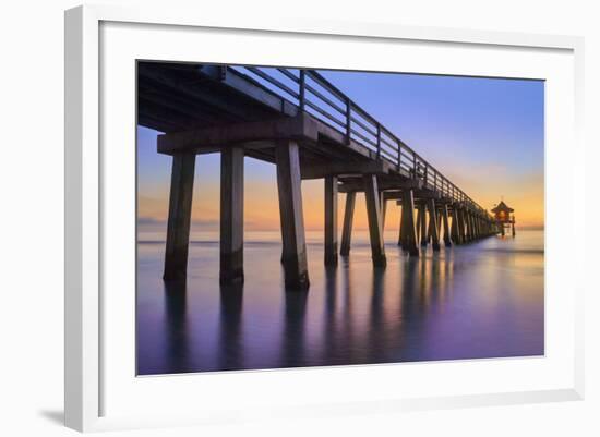 Naples Pier Panoramic III-Moises Levy-Framed Photographic Print