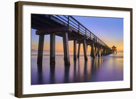 Naples Pier Panoramic III-Moises Levy-Framed Photographic Print