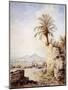 Naples Seen from Mergellina-Gonsalvo Carelli-Mounted Giclee Print