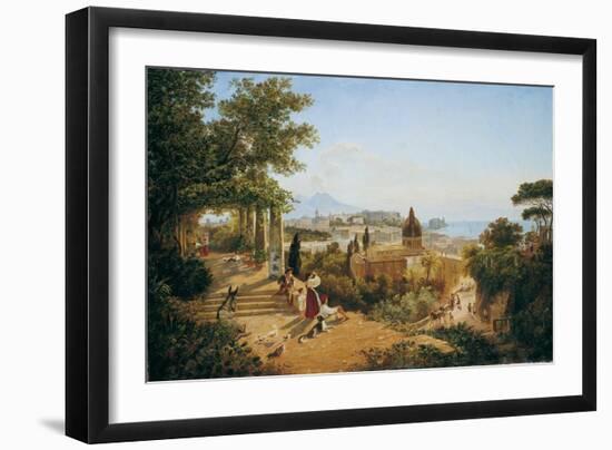 Naples Seen from the Slopes of the Vomero-Carl Wilhelm Goetzloff-Framed Art Print