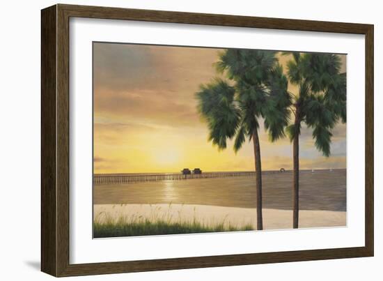 Naples Sunset-Diane Romanello-Framed Art Print