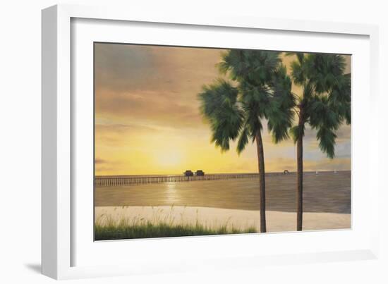 Naples Sunset-Diane Romanello-Framed Art Print