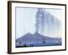 Naples: Vesuvius Erupting, 26th October 1822-null-Framed Giclee Print