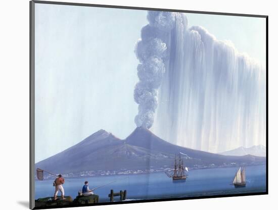 Naples: Vesuvius Erupting, 26th October 1822-null-Mounted Giclee Print