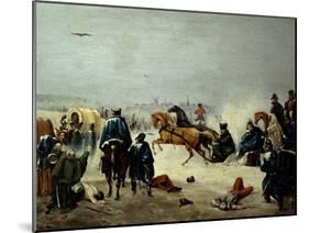 Napolean's Retreat from Russia, November 26, 1812, Napoleonic Wars, Russia-null-Mounted Giclee Print