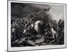 Napoleon (1769-1821) at the Battle of Waterloo, 1815-Charles Auguste Steuben-Mounted Giclee Print