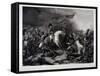 Napoleon (1769-1821) at the Battle of Waterloo, 1815-Charles Auguste Steuben-Framed Stretched Canvas