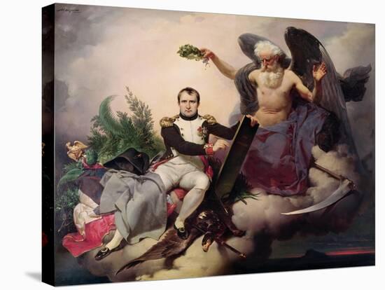 Napoleon (1769-1821) Crowned by Time, Before 1833-Jean Baptiste Mauzaisse-Stretched Canvas