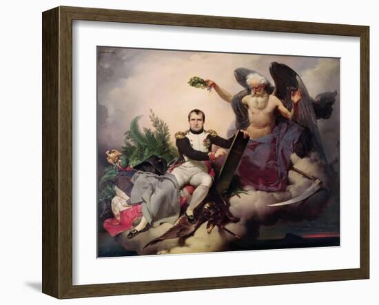 Napoleon (1769-1821) Crowned by Time, Before 1833-Jean Baptiste Mauzaisse-Framed Giclee Print