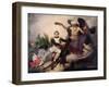 Napoleon (1769-1821) Crowned by Time, Before 1833-Jean Baptiste Mauzaisse-Framed Giclee Print