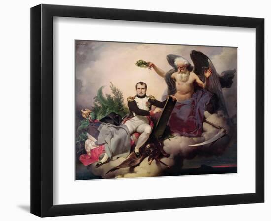 Napoleon (1769-1821) Crowned by Time, Before 1833-Jean Baptiste Mauzaisse-Framed Giclee Print