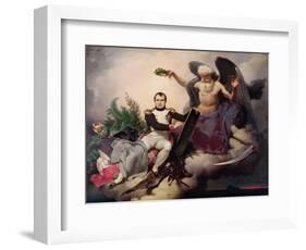 Napoleon (1769-1821) Crowned by Time, Before 1833-Jean Baptiste Mauzaisse-Framed Giclee Print