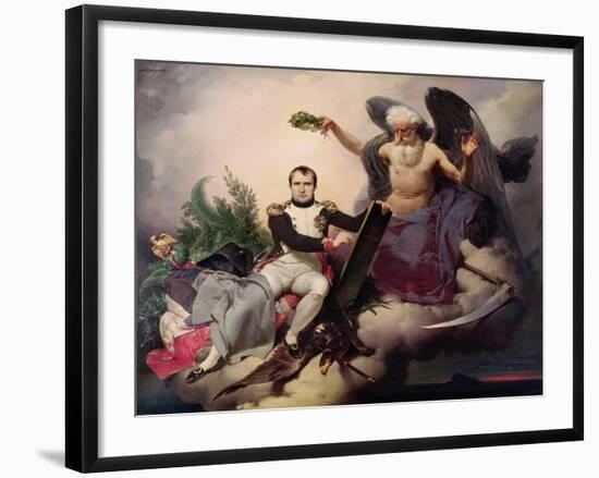 Napoleon (1769-1821) Crowned by Time, Before 1833-Jean Baptiste Mauzaisse-Framed Giclee Print