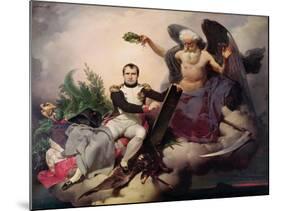 Napoleon (1769-1821) Crowned by Time, Before 1833-Jean Baptiste Mauzaisse-Mounted Giclee Print