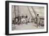 Napoleon (1769-1821) on Board the Bellerophon-English School-Framed Giclee Print