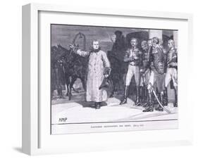 Napoleon Abandoning His Army-Henry Marriott Paget-Framed Giclee Print