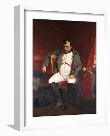 Napoleon after His Abdication-Hippolyte Delaroche-Framed Art Print