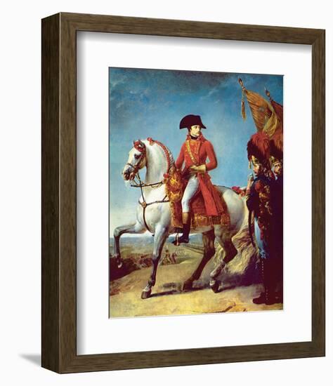 Napoleon after the Battle of Marengo-null-Framed Art Print