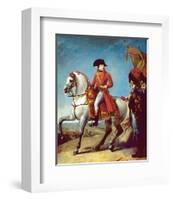 Napoleon after the Battle of Marengo-null-Framed Art Print