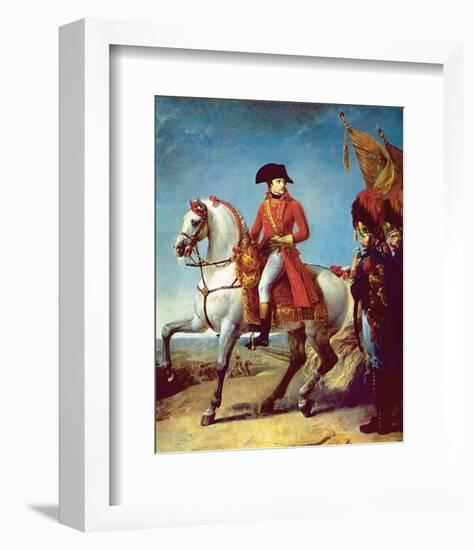 Napoleon after the Battle of Marengo-null-Framed Art Print