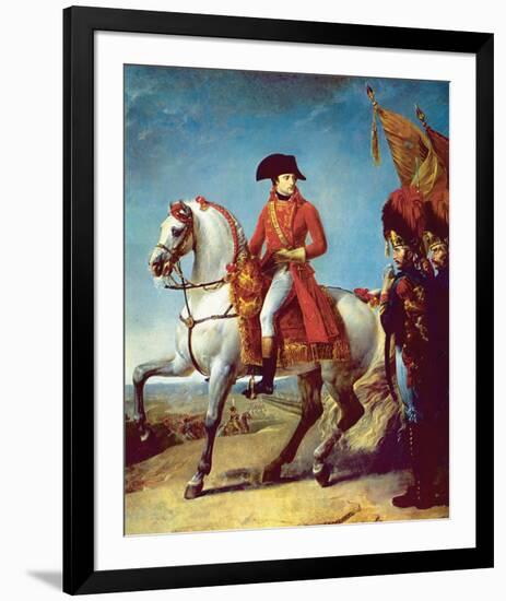 Napoleon after the Battle of Marengo-null-Framed Art Print