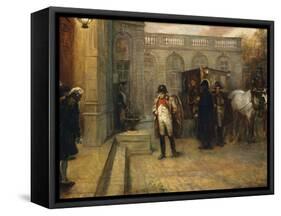 Napoleon After Waterloo-Robert Alexander Hillingford-Framed Stretched Canvas