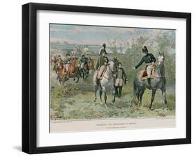 Napoleon and Alexander at Erfurt-Felicien Baron De Myrbach-rheinfeld-Framed Giclee Print