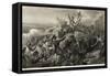 Napoleon and Army Fighting Battle-null-Framed Stretched Canvas