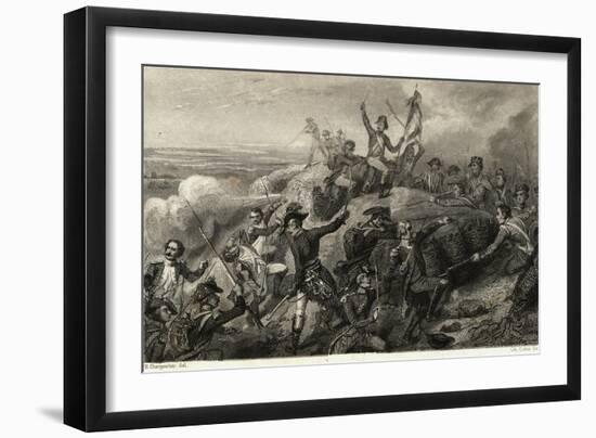 Napoleon and Army Fighting Battle-null-Framed Giclee Print