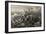 Napoleon and Army Fighting Battle-null-Framed Giclee Print