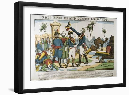 Napoleon and General Kleber on the Expedition to Egypt, 1798-Francois Georgin-Framed Giclee Print