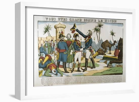 Napoleon and General Kleber on the Expedition to Egypt, 1798-Francois Georgin-Framed Giclee Print