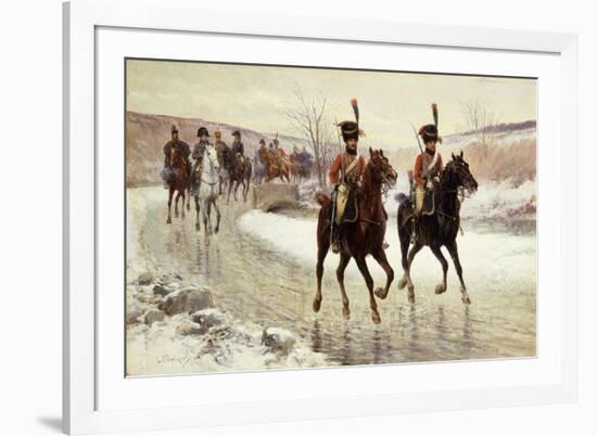 Napoleon and his Escort-Jan Chelminski-Framed Premium Giclee Print