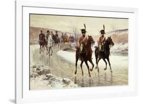 Napoleon and his Escort-Jan Chelminski-Framed Premium Giclee Print