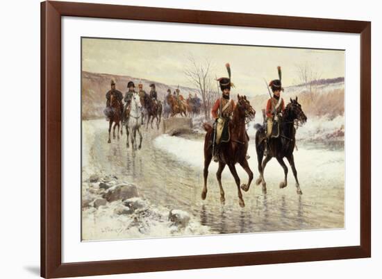 Napoleon and his Escort-Jan Chelminski-Framed Premium Giclee Print