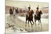 Napoleon and his Escort-Jan Chelminski-Mounted Premium Giclee Print