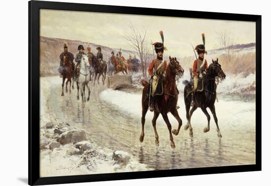 Napoleon and his Escort-Jan Chelminski-Framed Giclee Print